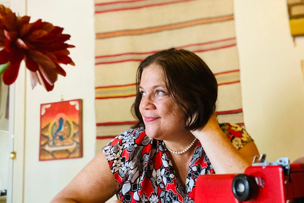 Erin Archer looking to the right